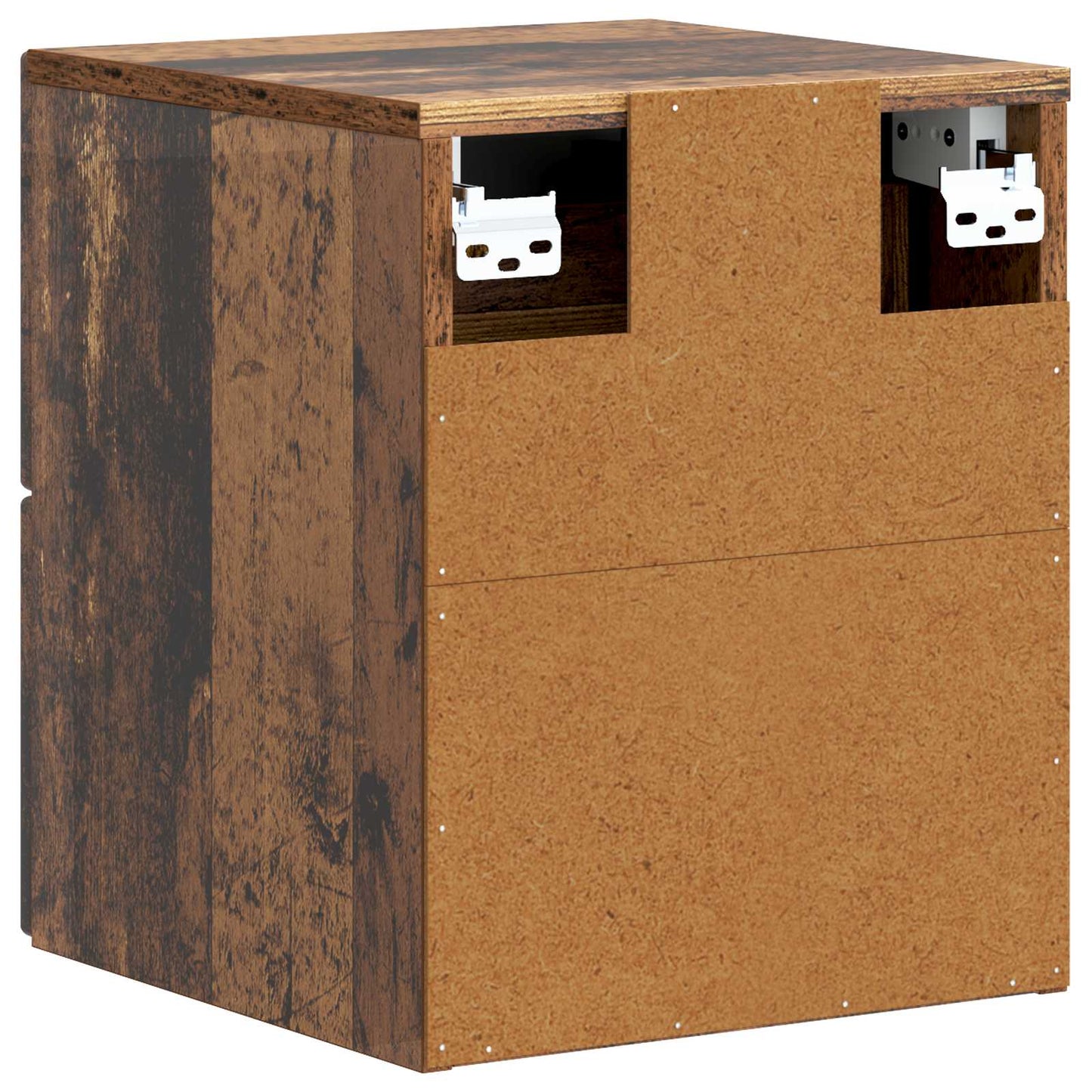 Wall-Mounted Bedside Cabinet Old Wood 33 x 34.5 x 40 cm