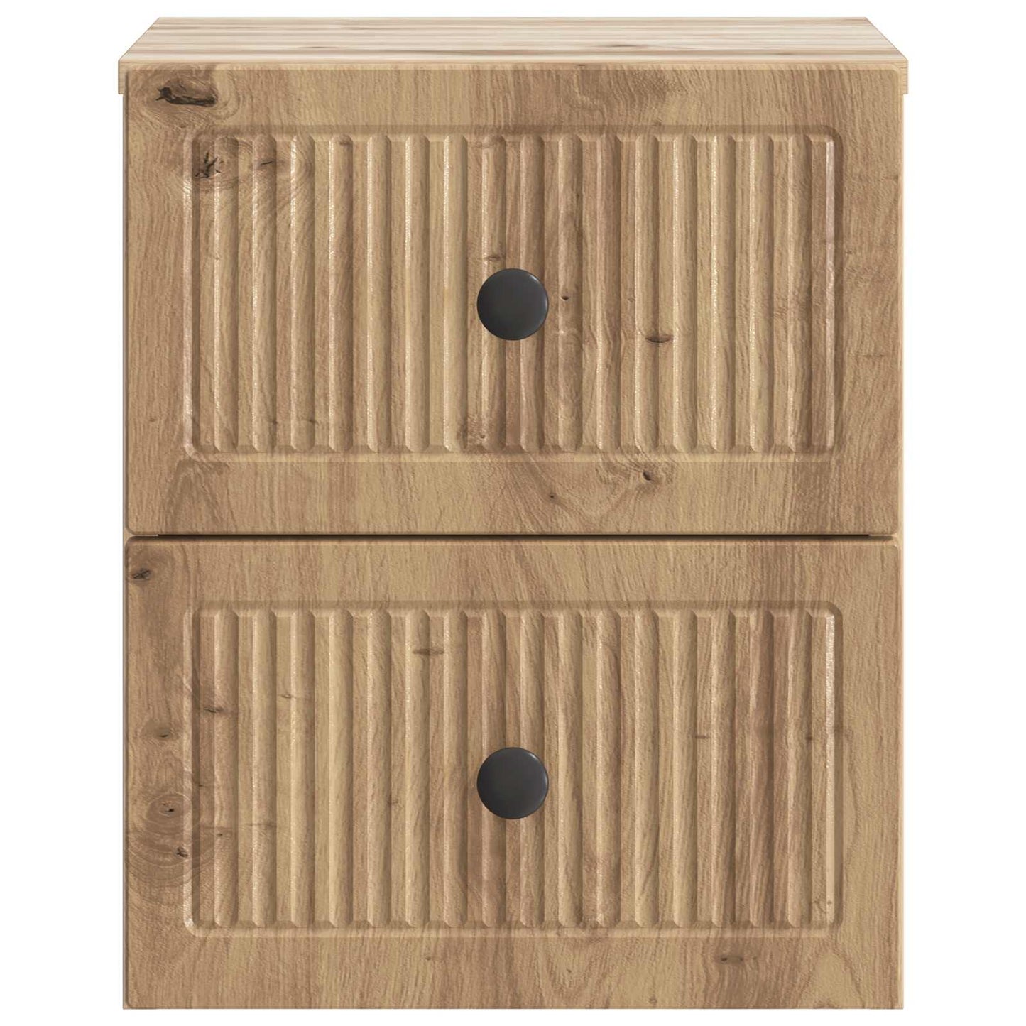 Wall-Mounted Bedside Cabinet 2 pcs Artisan Oak Engineered Wood