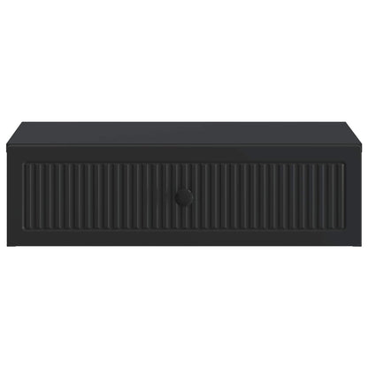Wall-Mounted Side Table Black 59 x 34.5 x 17 cm Engineered Wood