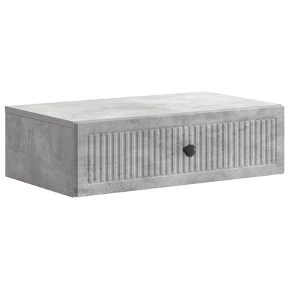 Wall-Mounted Side Table Concrete Grey 59 x 34.5 x 17 cm