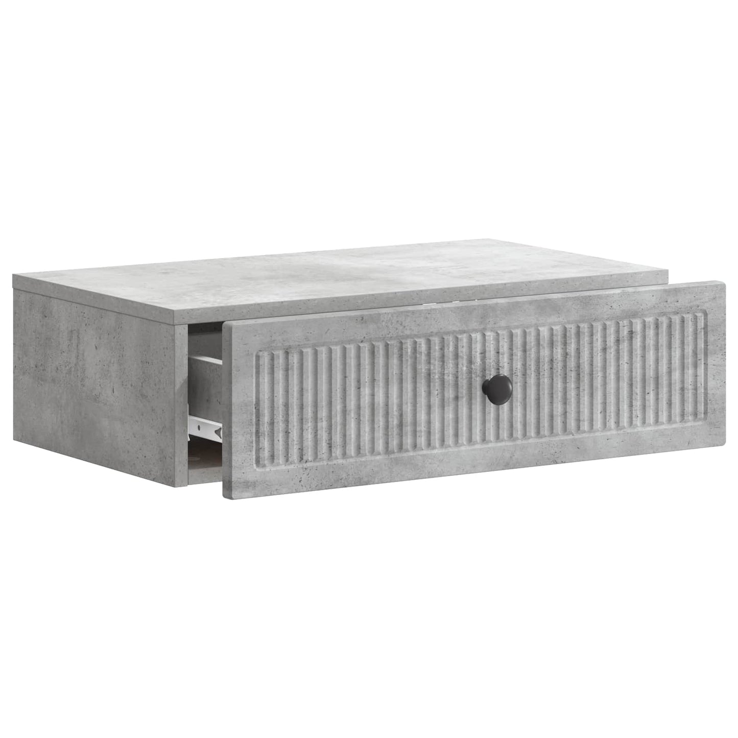 Wall-Mounted Side Table Concrete Grey 59 x 34.5 x 17 cm