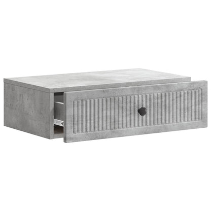 Wall-Mounted Side Table Concrete Grey 59 x 34.5 x 17 cm