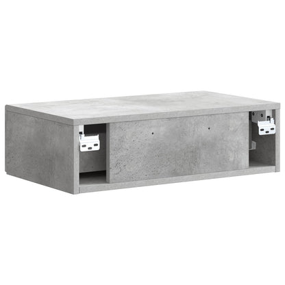 Wall-Mounted Side Table Concrete Grey 59 x 34.5 x 17 cm