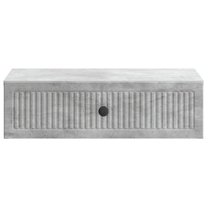 Wall-Mounted Side Table Concrete Grey 59 x 34.5 x 17 cm