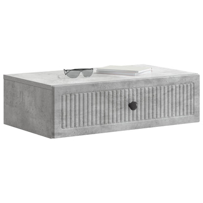 Wall-Mounted Side Table Concrete Grey 59 x 34.5 x 17 cm