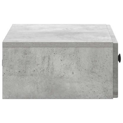Wall-Mounted Side Table Concrete Grey 59 x 34.5 x 17 cm