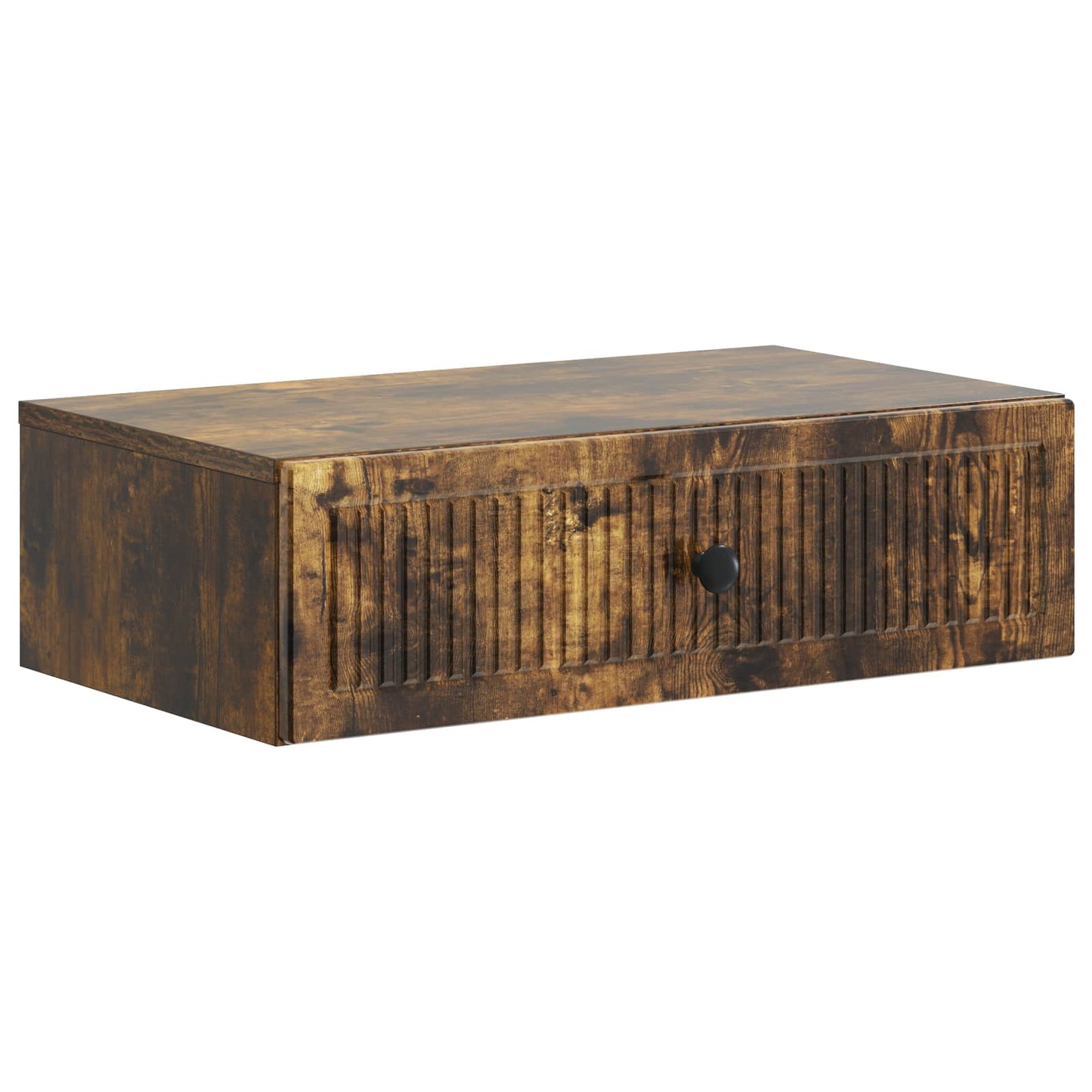 Wall-Mounted Side Table Smoked Oak 59 x 34.5 x 17 cm