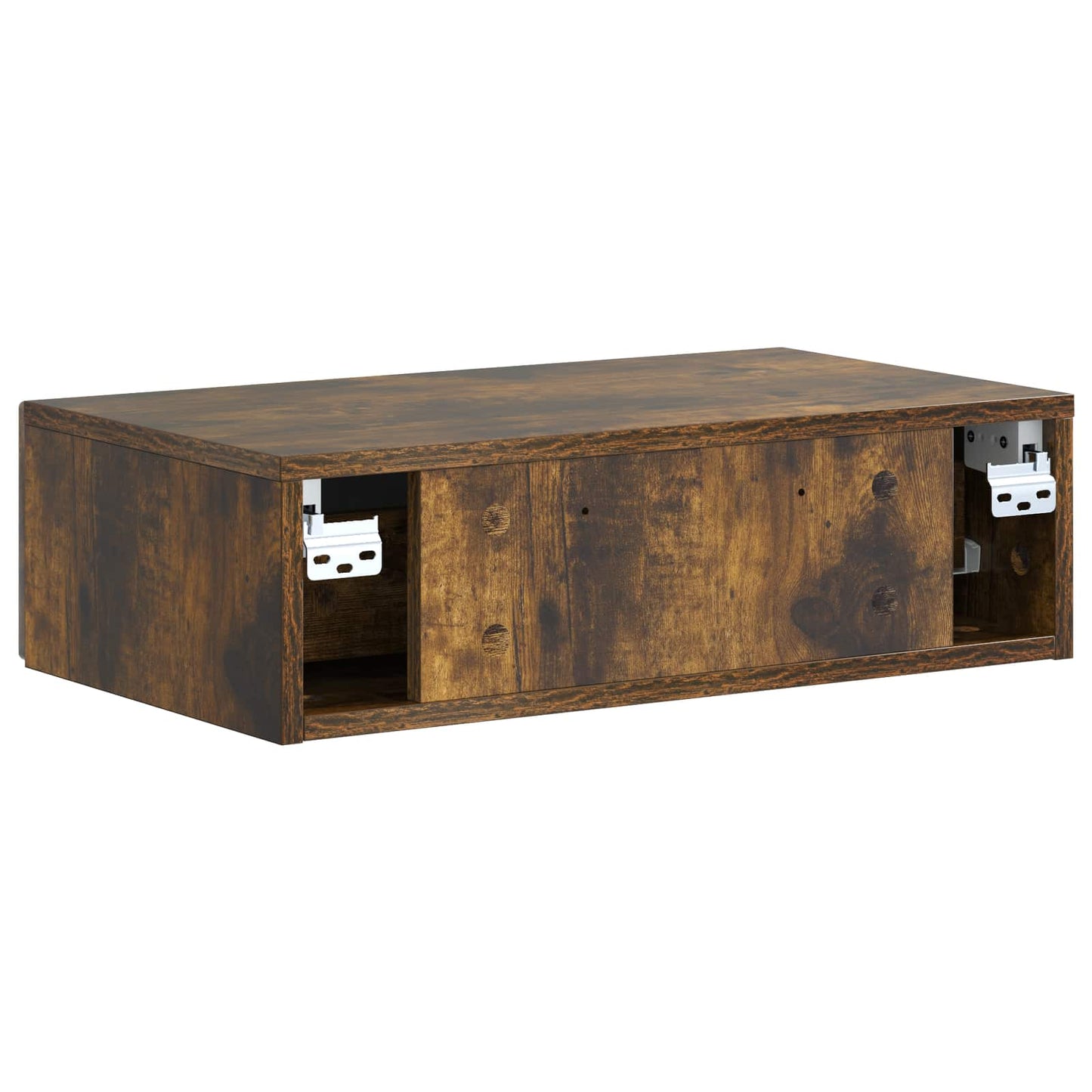 Wall-Mounted Side Table Smoked Oak 59 x 34.5 x 17 cm