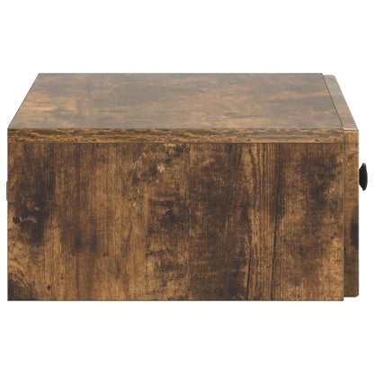 Wall-Mounted Side Table Smoked Oak 59 x 34.5 x 17 cm