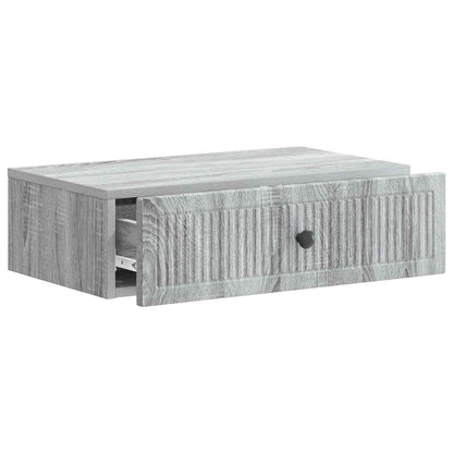 Wall-Mounted Side Table Grey Sonoma 59 x 34.5 x 17 cm