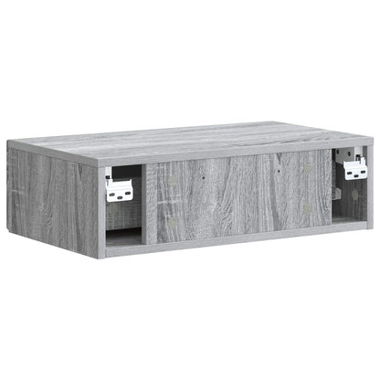 Wall-Mounted Side Table Grey Sonoma 59 x 34.5 x 17 cm