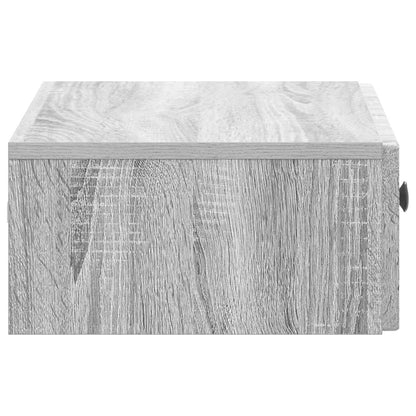 Wall-Mounted Side Table Grey Sonoma 59 x 34.5 x 17 cm