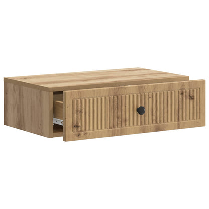 Wall-Mounted Side Table Artisan Oak 59 x 34.5 x 17 cm