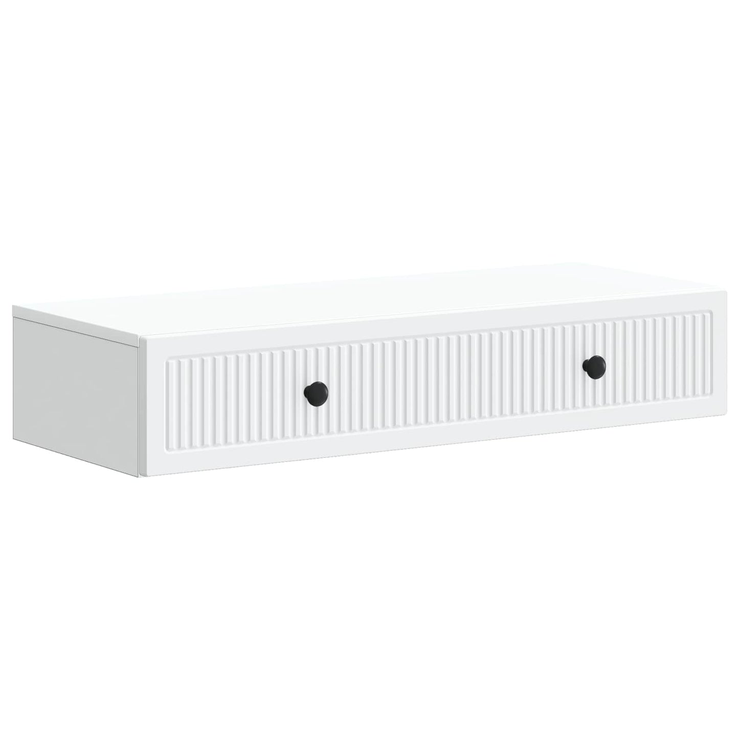 Wall-Mounted Side Table Wall-mounted White 87.5 x 34.5 x 17 cm