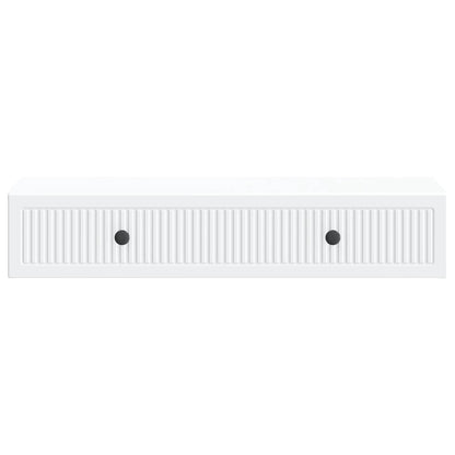 Wall-Mounted Side Table Wall-mounted White 87.5 x 34.5 x 17 cm