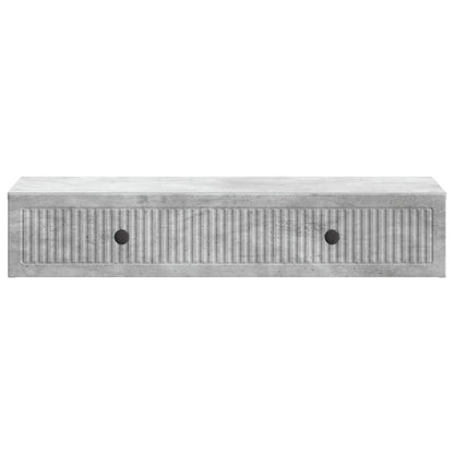 Wall-Mounted Side Table Concrete Grey 87.5 x 34.5 x 17 cm