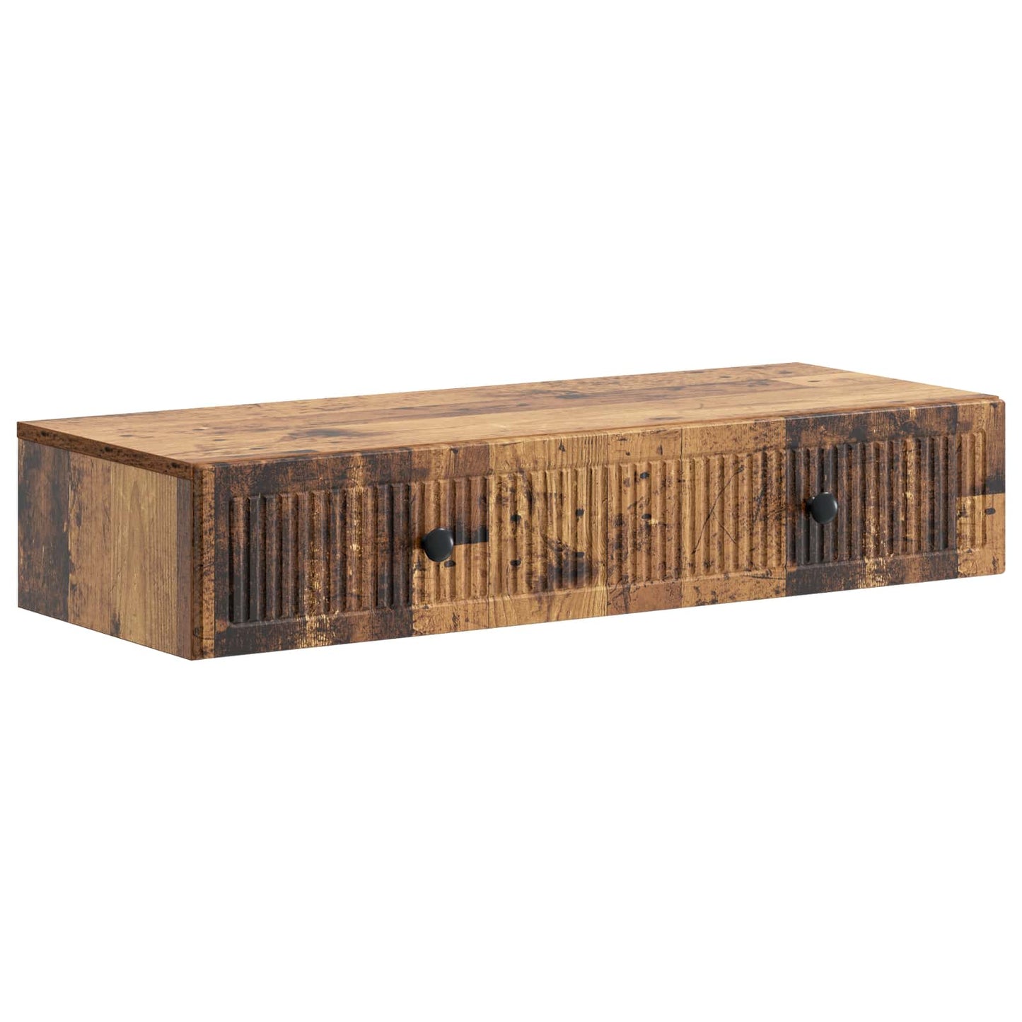 Wall-Mounted Side Table Old Wood 87.5 x 34.5 x 17 cm