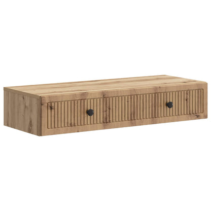 Wall-Mounted Side Table Artisan Oak 87.5 x 34.5 x 17 cm