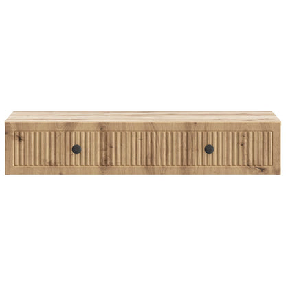 Wall-Mounted Side Table Artisan Oak 87.5 x 34.5 x 17 cm