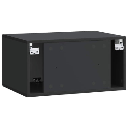 Wall-Mounted TV Cabinet Black 59.5 x 41 x 30 cm Engineered Wood