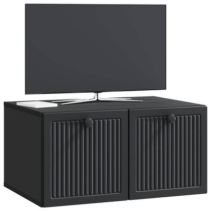 Wall-Mounted TV Cabinet Black 59.5 x 41 x 30 cm Engineered Wood