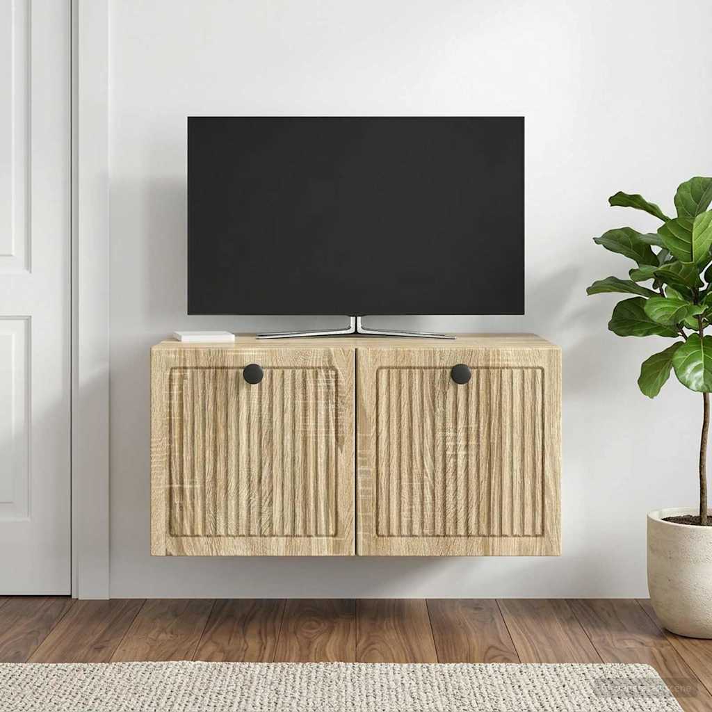 Wall-Mounted TV Cabinet Sonoma Oak 59.5 x 41 x 30 cm