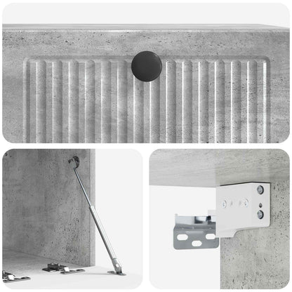Wall-Mounted TV Cabinet Concrete Grey 59.5 x 41 x 30 cm