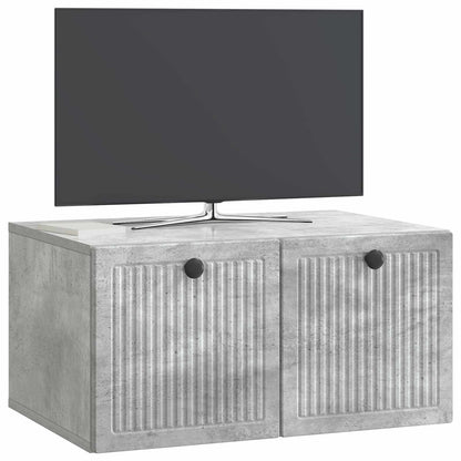Wall-Mounted TV Cabinet Concrete Grey 59.5 x 41 x 30 cm