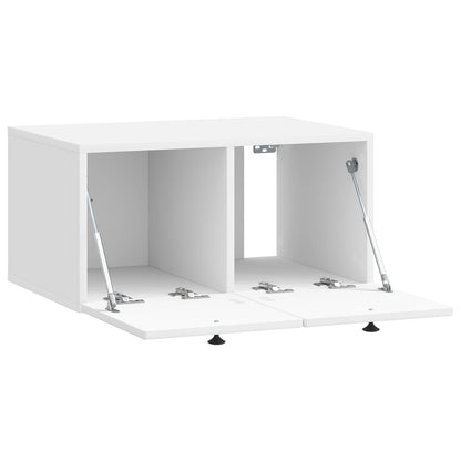 Wall-Mounted TV Cabinet High Gloss White 59.5 x 41 x 30 cm