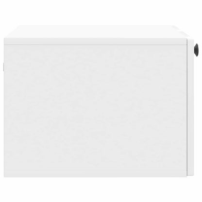 Wall-Mounted TV Cabinet High Gloss White 59.5 x 41 x 30 cm