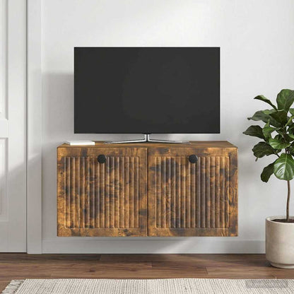 Wall-Mounted TV Cabinet Smoked Oak 59.5 x 41 x 30 cm