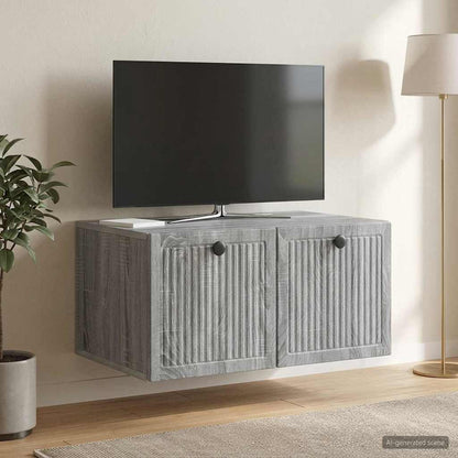 Wall-Mounted TV Cabinet Grey Sonoma 59.5 x 41 x 30 cm