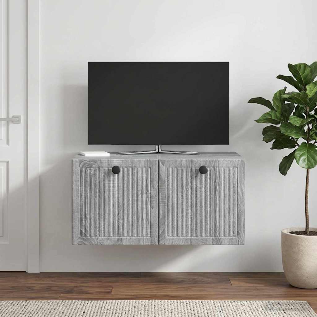 Wall-Mounted TV Cabinet Grey Sonoma 59.5 x 41 x 30 cm