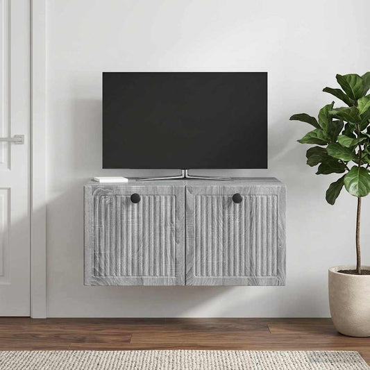 Wall-Mounted TV Cabinet Grey Sonoma 59.5 x 41 x 30 cm