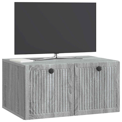 Wall-Mounted TV Cabinet Grey Sonoma 59.5 x 41 x 30 cm