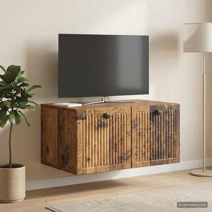 Wall-Mounted TV Cabinet Wall-mounted Old Wood 59.5 x 41 x 30 cm