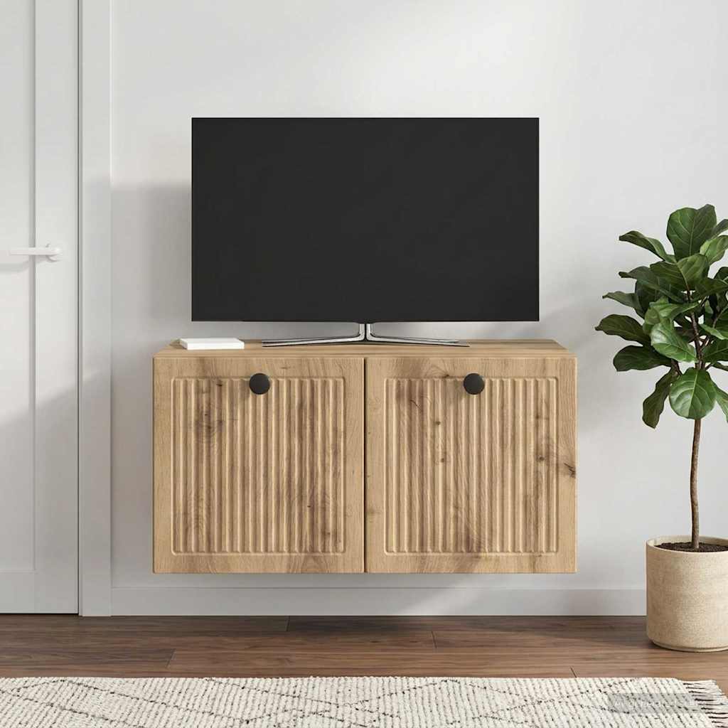 Wall-Mounted TV Cabinet Artisan Oak 59.5 x 41 x 30 cm