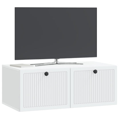 Wall-Mounted TV Cabinet White 78.5 x 41 x 30 cm Engineered Wood