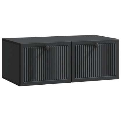 Wall-Mounted TV Cabinet Black 78.5 x 41 x 30 cm Engineered Wood
