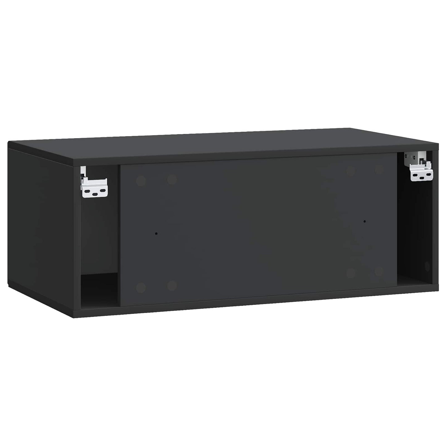 Wall-Mounted TV Cabinet Black 78.5 x 41 x 30 cm Engineered Wood