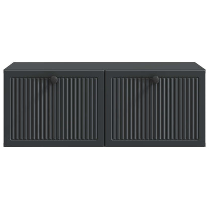 Wall-Mounted TV Cabinet Black 78.5 x 41 x 30 cm Engineered Wood