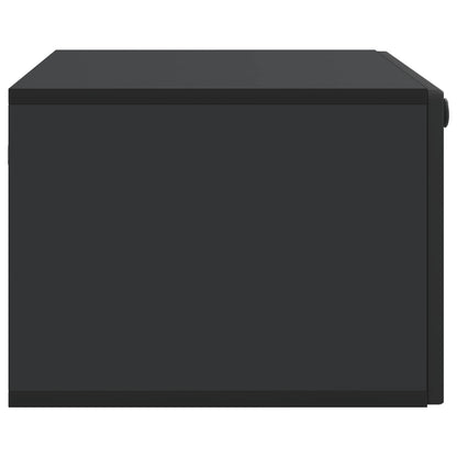 Wall-Mounted TV Cabinet Black 78.5 x 41 x 30 cm Engineered Wood