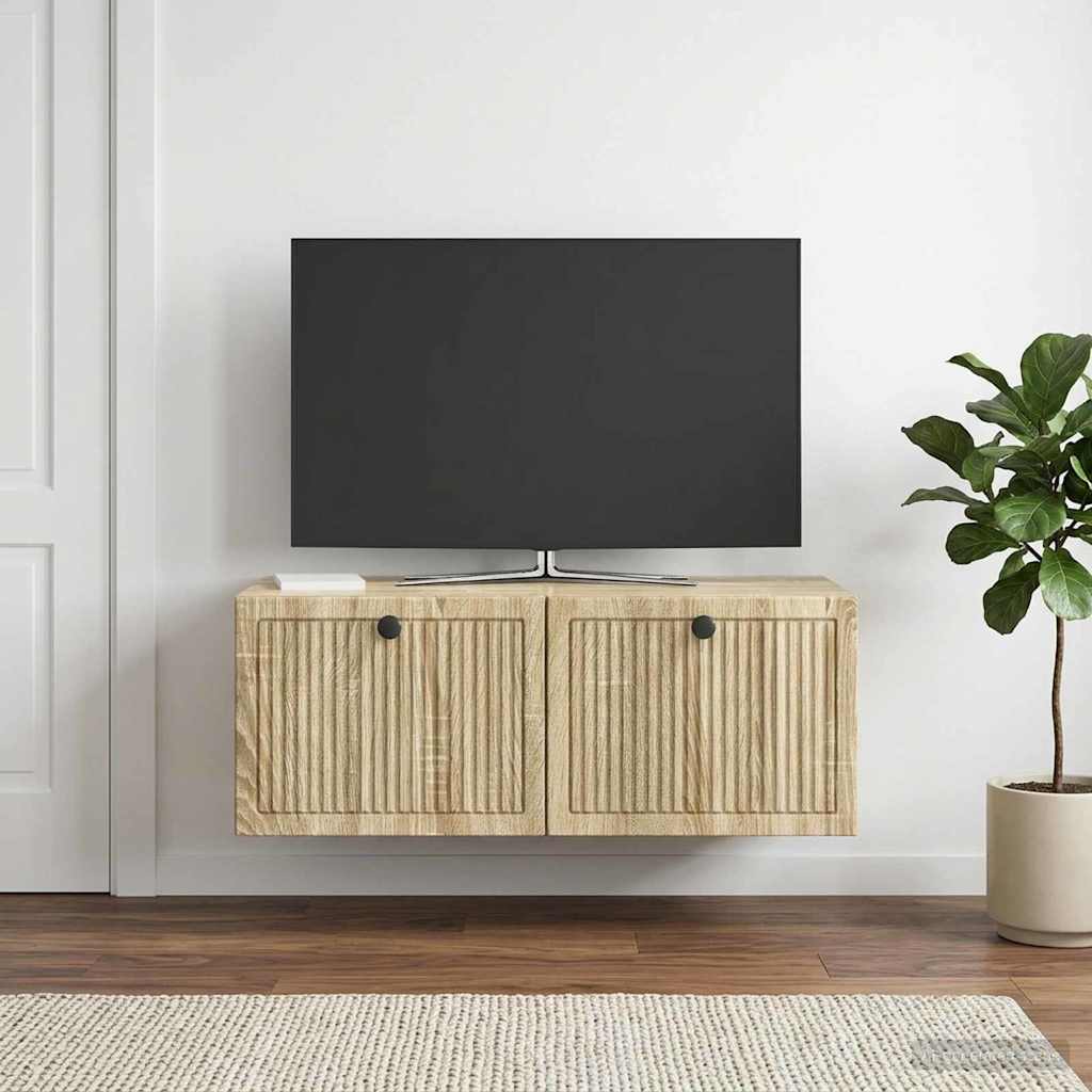 Wall-Mounted TV Cabinet Sonoma Oak 78.5 x 41 x 30 cm