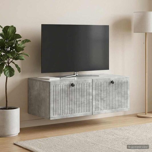Wall-Mounted TV Cabinet Concrete Grey 78.5 x 41 x 30 cm