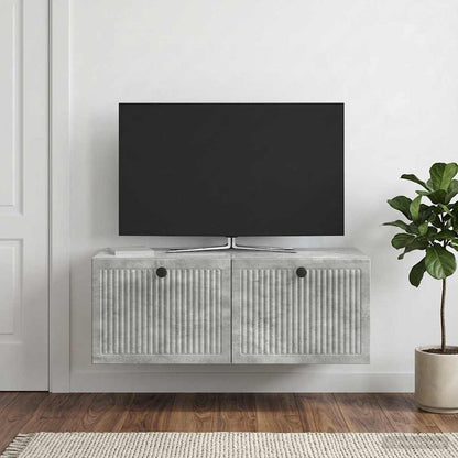 Wall-Mounted TV Cabinet Concrete Grey 78.5 x 41 x 30 cm