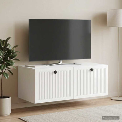 Wall-Mounted TV Cabinet High Gloss White 78.5 x 41 x 30 cm
