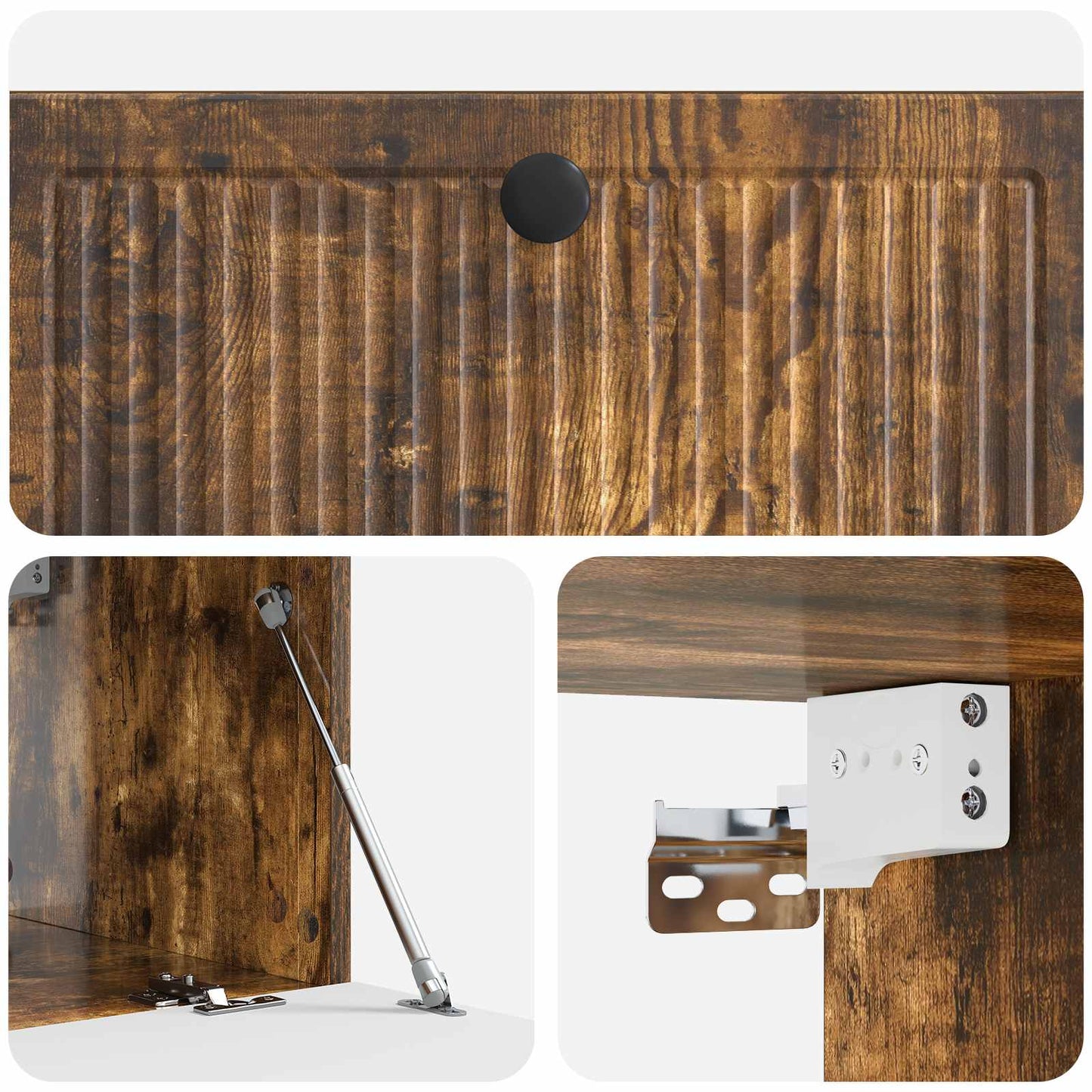 Wall-Mounted TV Cabinet Smoked Oak 78.5 x 41 x 30 cm