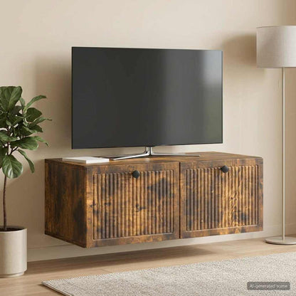 Wall-Mounted TV Cabinet Smoked Oak 78.5 x 41 x 30 cm