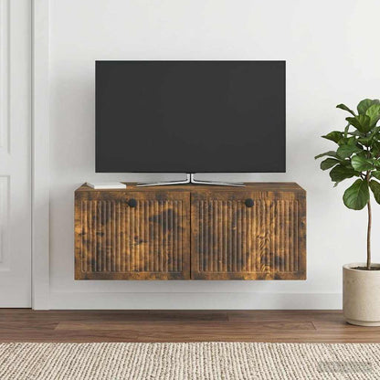 Wall-Mounted TV Cabinet Smoked Oak 78.5 x 41 x 30 cm