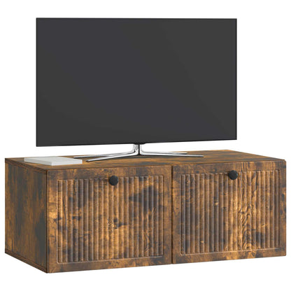 Wall-Mounted TV Cabinet Smoked Oak 78.5 x 41 x 30 cm